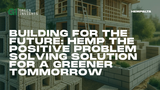 Building for the Future: Hemp the Positive Problem Solving Solution for a Greener Tommorrow