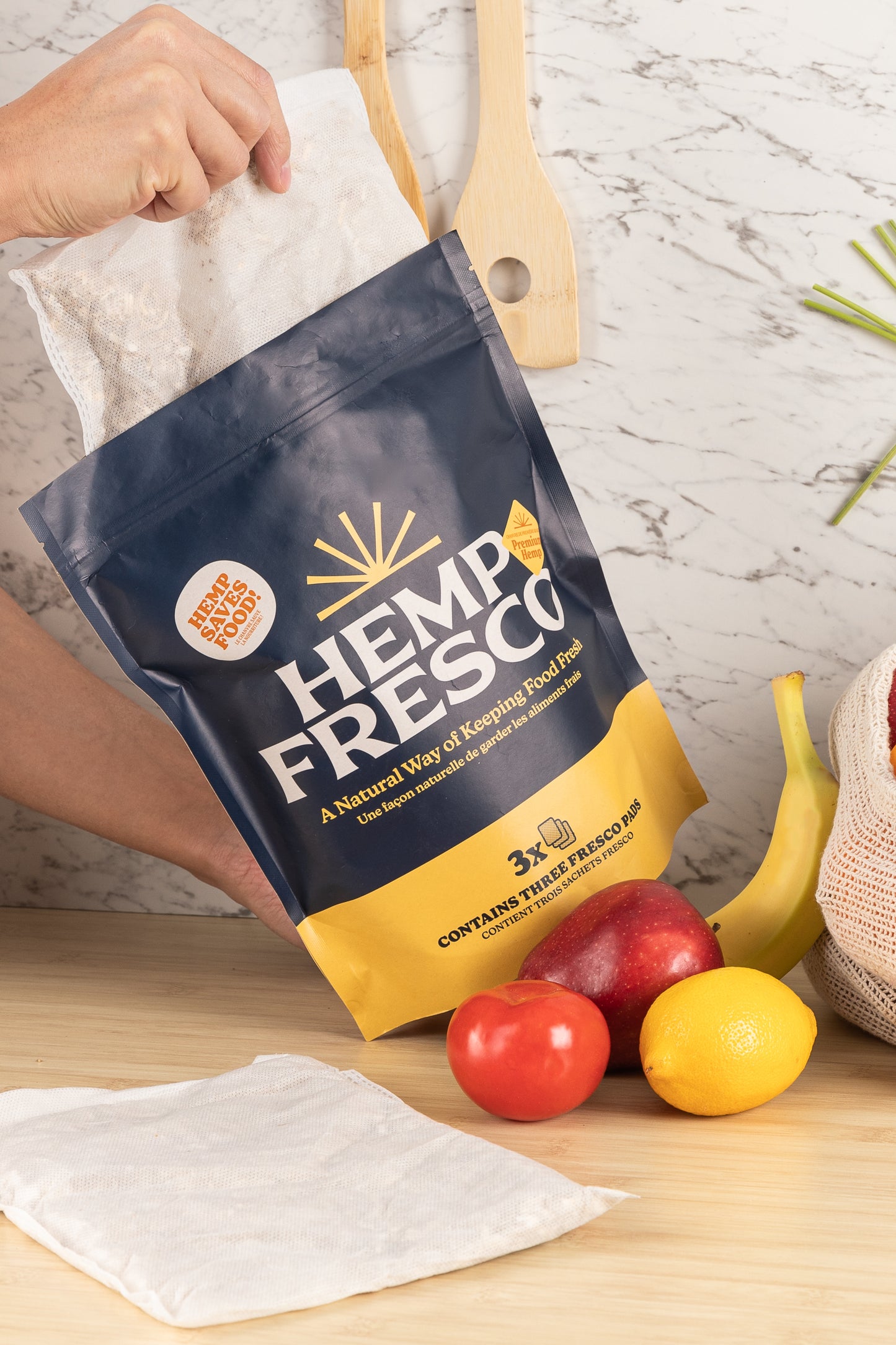 Hemp Fresco Food Preservation Pads - 3 Pack
