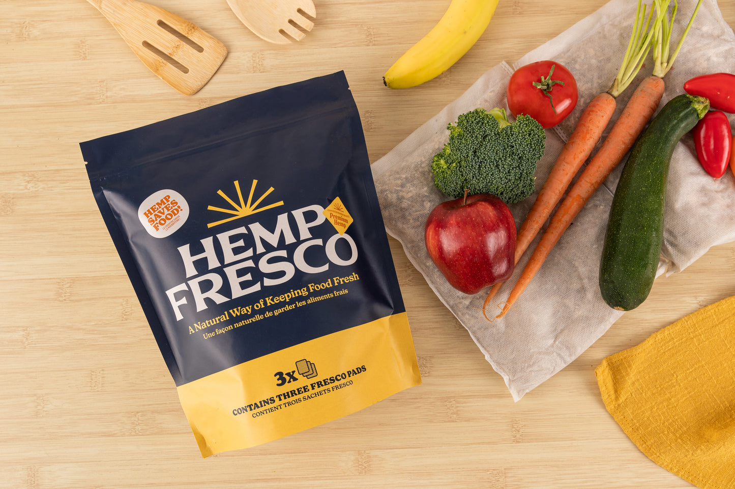 Hemp Fresco Food Preservation Pads 3 Pack
